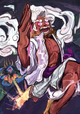 One Piece fanart. Gear 5 Luffy