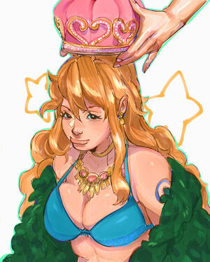 One Piece fanart. Nami being crowned