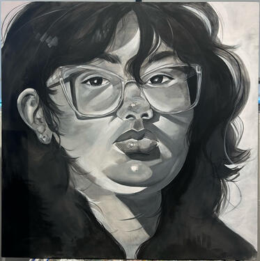 "me", acrylic on canvas, 48"x48"